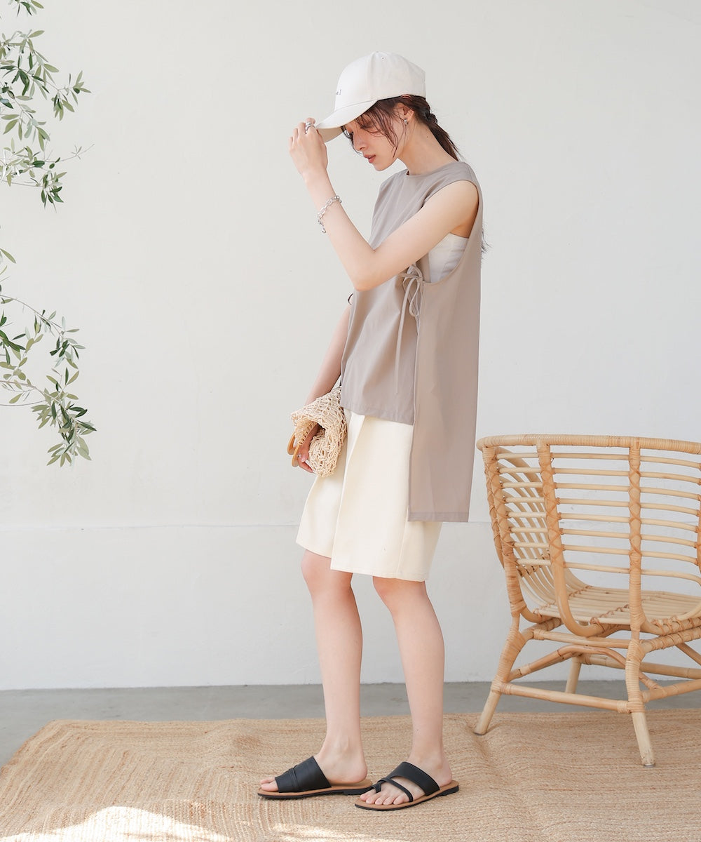 ノースリーブサイドリボンラッシュガード