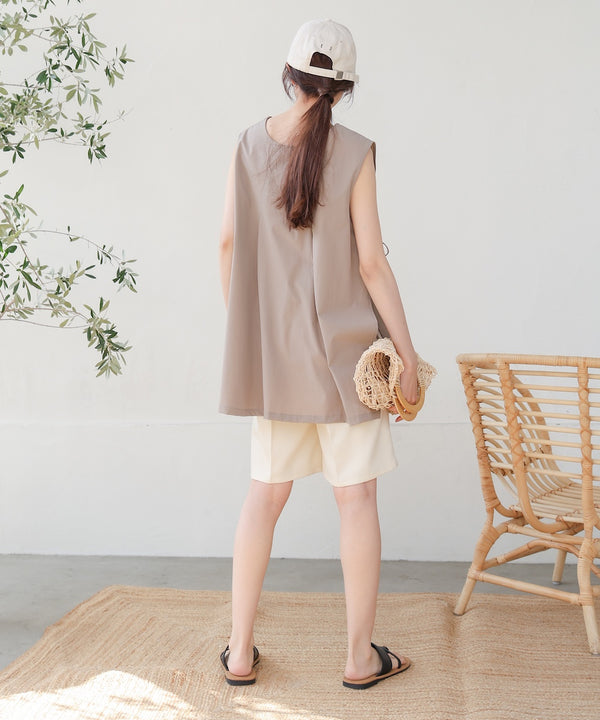 ノースリーブサイドリボンラッシュガード