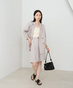 タックデザインハーフパンツ