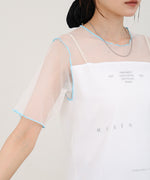 カラーメローチュールレイヤードＴシャツ