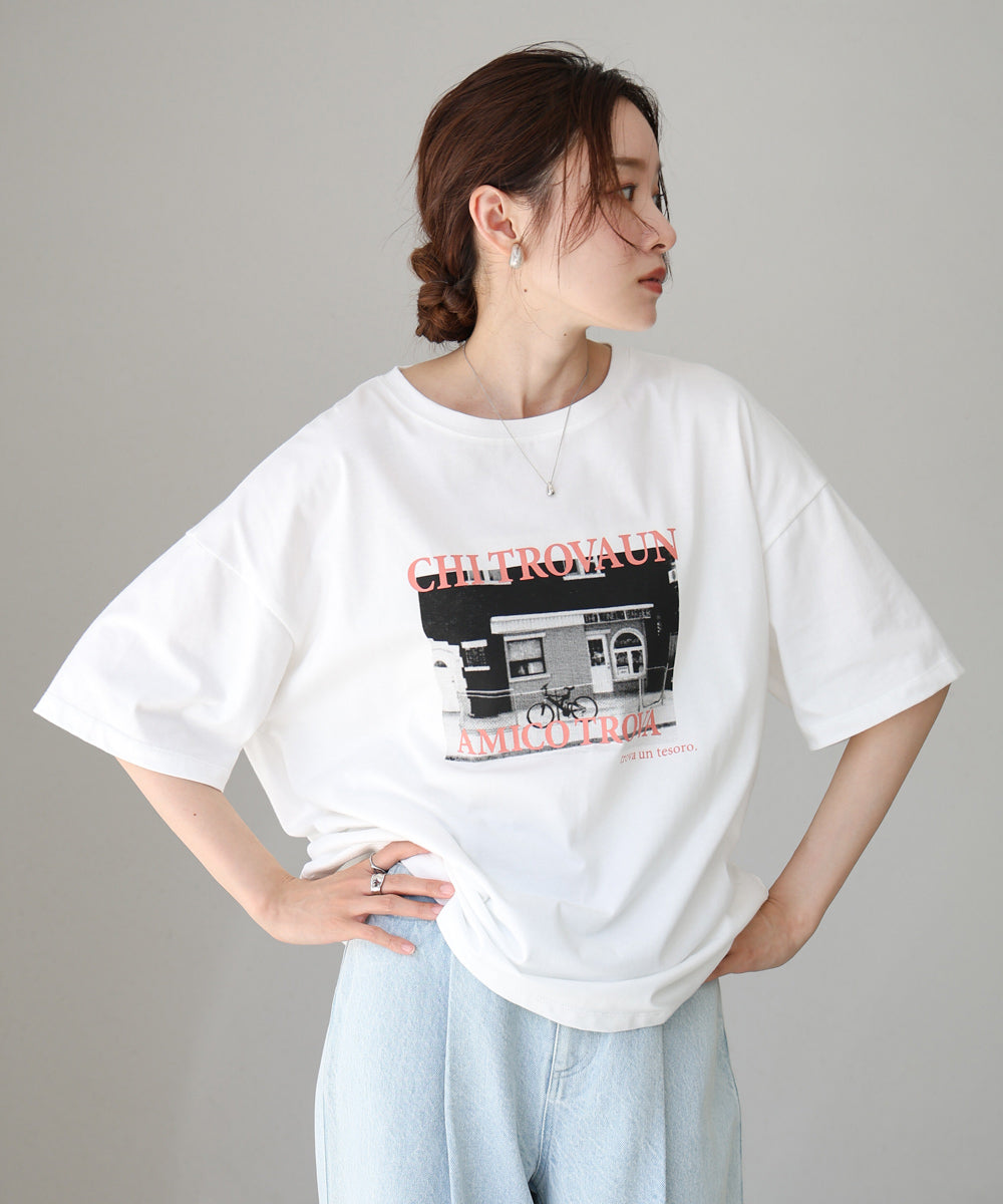 フォトプリントカラーロゴＴシャツ