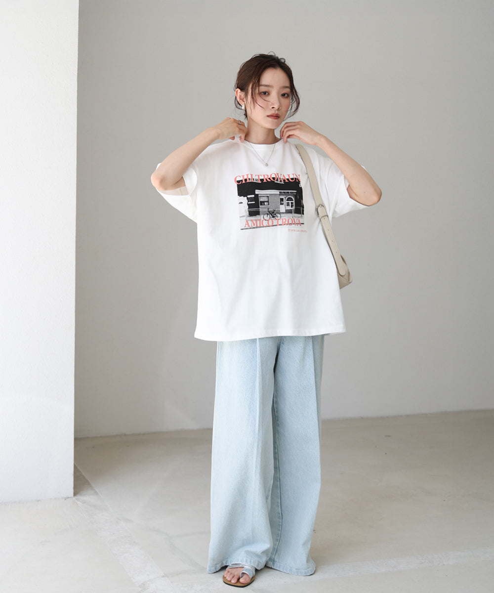 フォトプリントカラーロゴＴシャツ