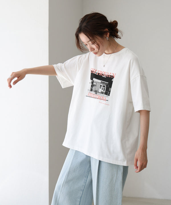 フォトプリントカラーロゴＴシャツ