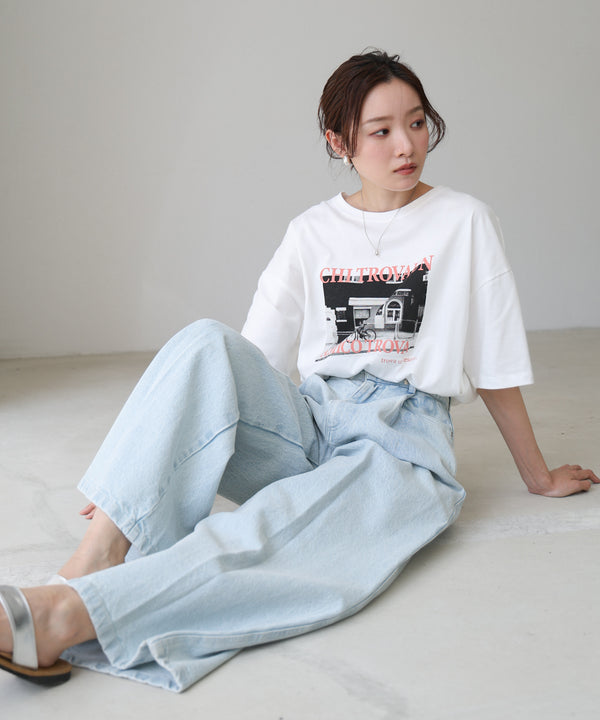 フォトプリントカラーロゴＴシャツ