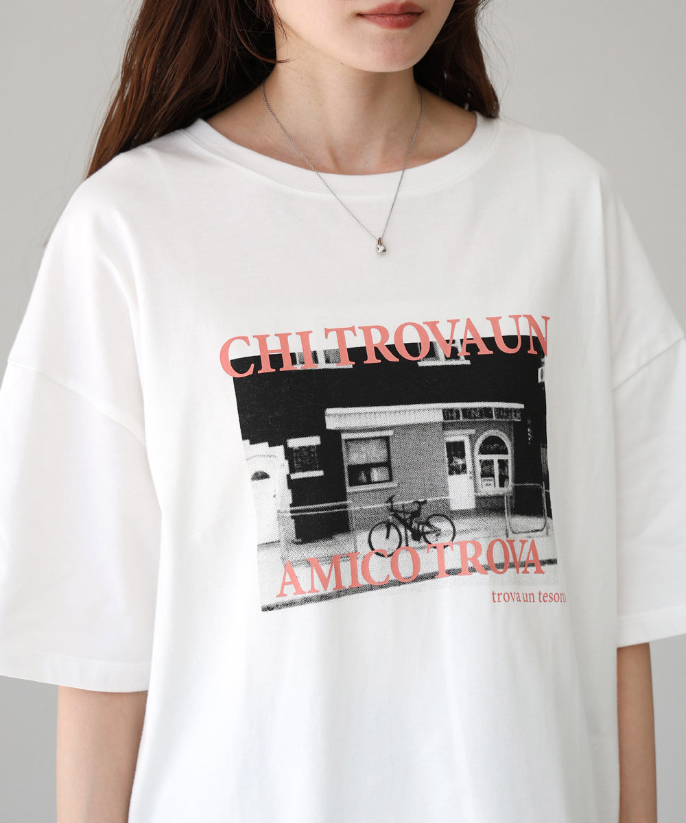 フォトプリントカラーロゴＴシャツ