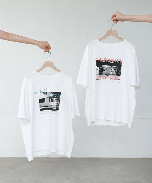 フォトプリントカラーロゴＴシャツ