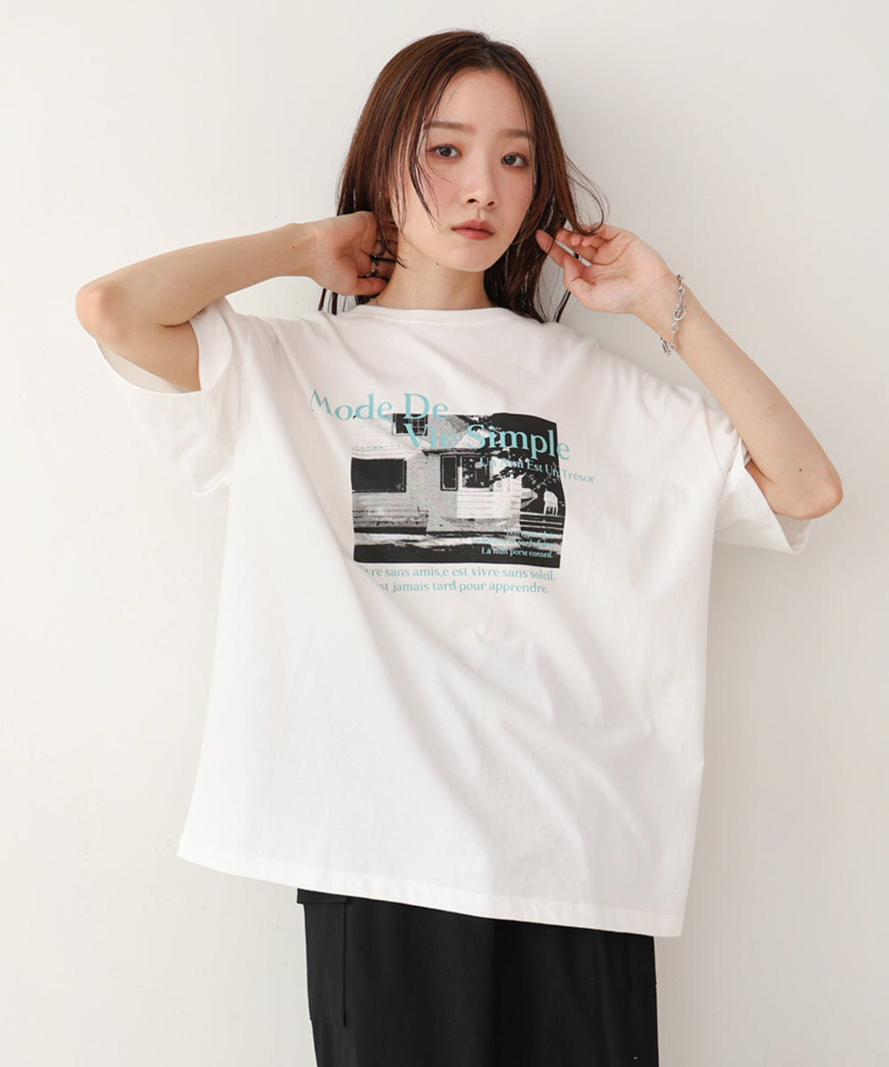 フォトプリントカラーロゴＴシャツ