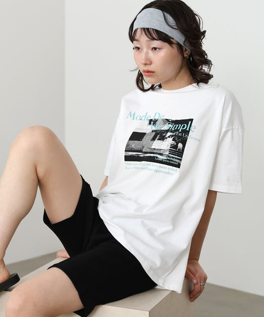 フォトプリントカラーロゴＴシャツ