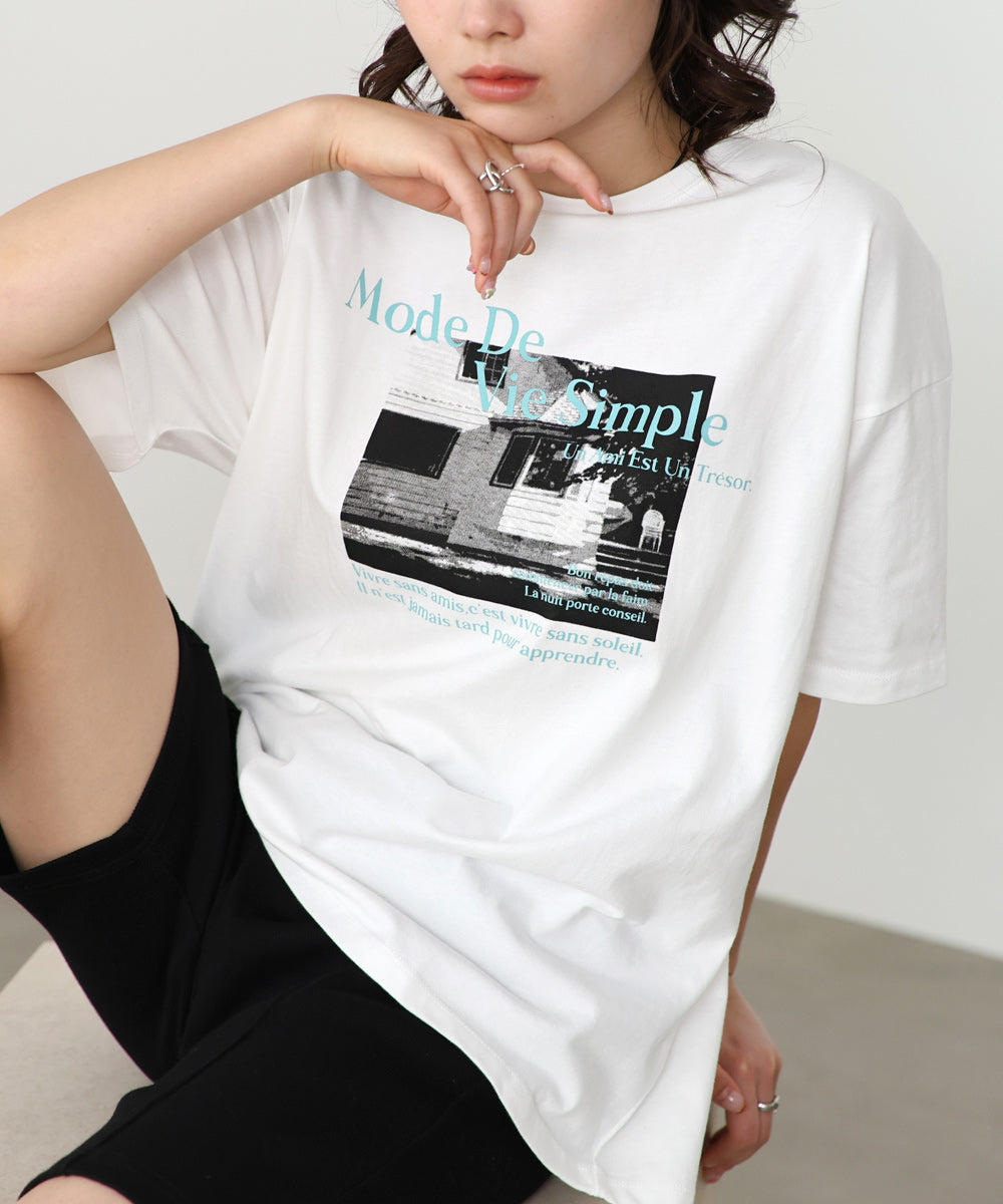 フォトプリントカラーロゴＴシャツ