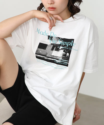 フォトプリントカラーロゴＴシャツ