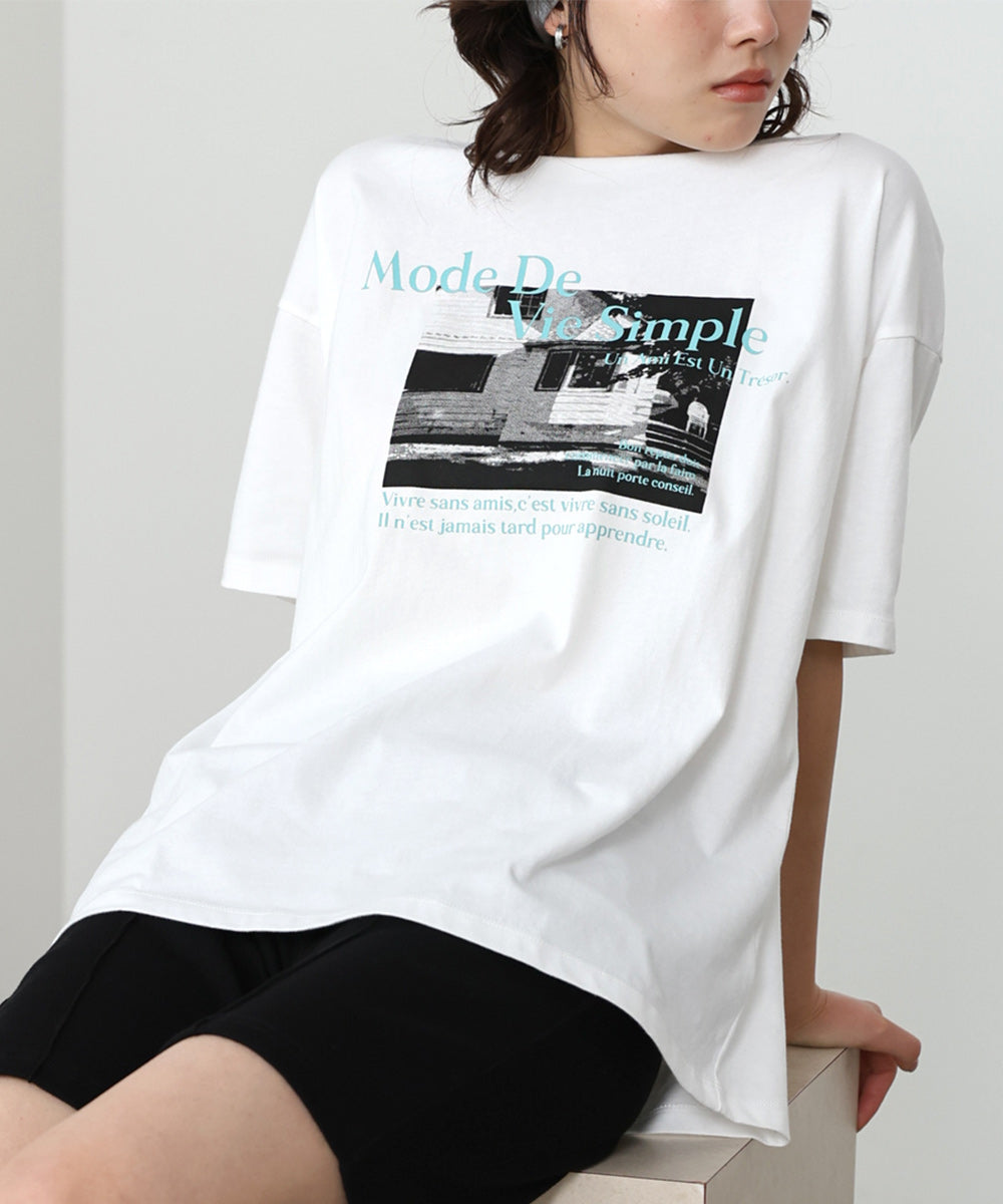 フォトプリントカラーロゴＴシャツ