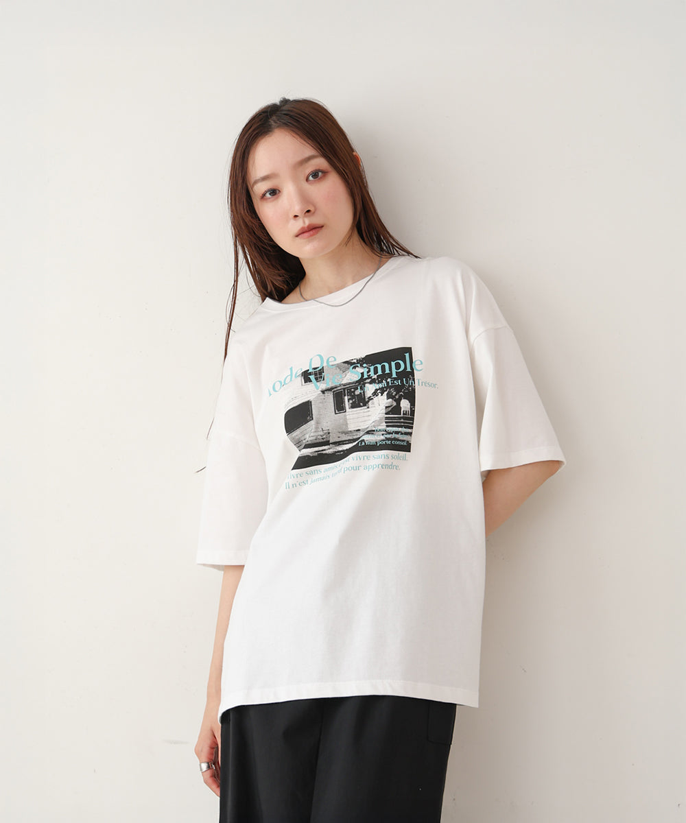 フォトプリントカラーロゴＴシャツ