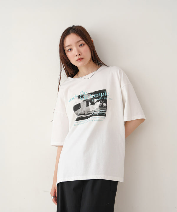フォトプリントカラーロゴＴシャツ