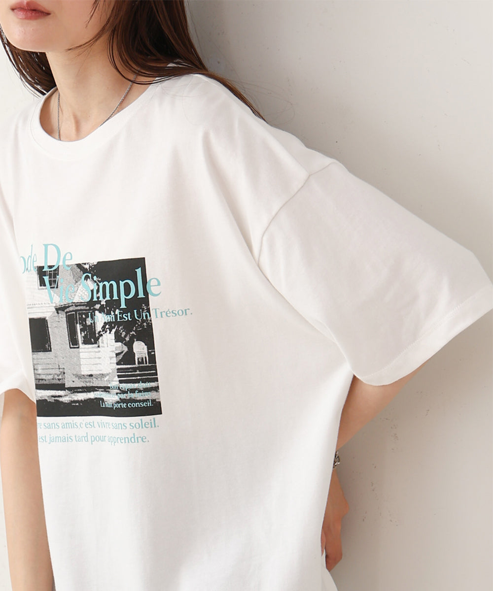 フォトプリントカラーロゴＴシャツ