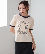 配色リンガーロゴＴシャツ