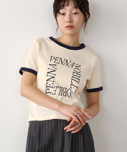配色リンガーロゴＴシャツ