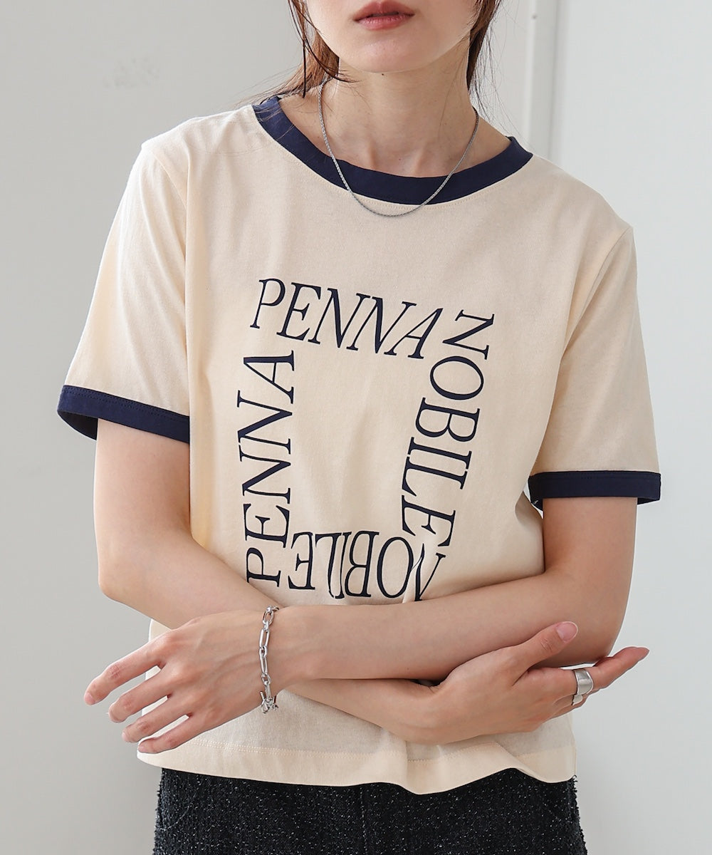 配色リンガーロゴＴシャツ