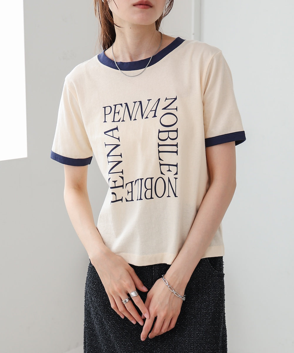 配色リンガーロゴＴシャツ