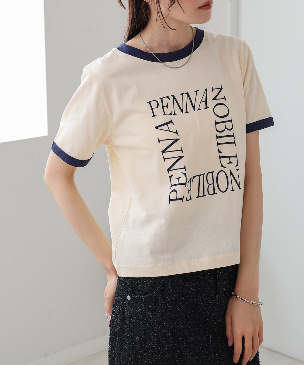 配色リンガーロゴＴシャツ