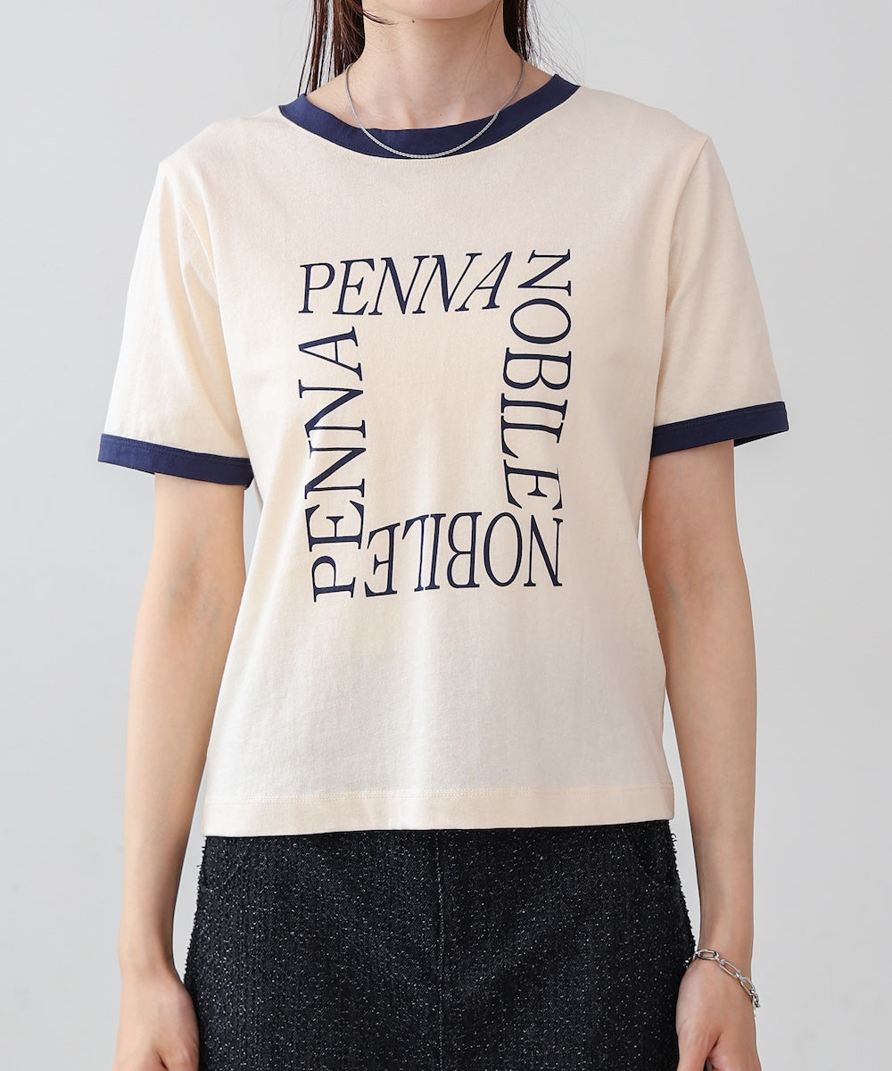 配色リンガーロゴＴシャツ