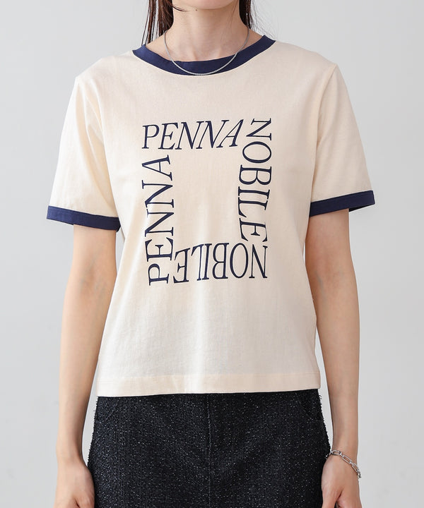 配色リンガーロゴＴシャツ