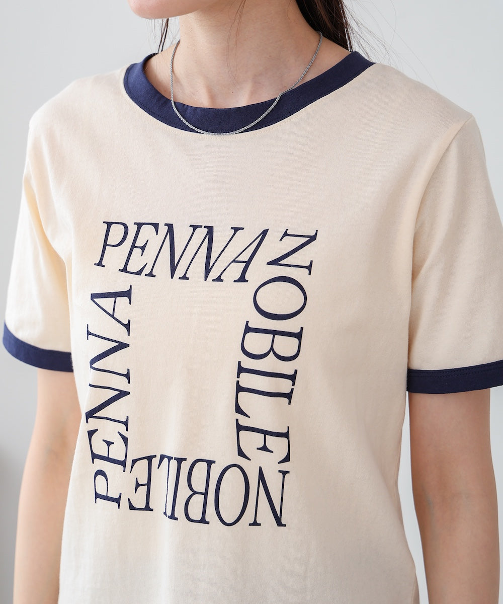 配色リンガーロゴＴシャツ