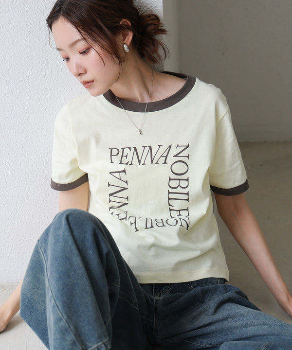 配色リンガーロゴＴシャツ