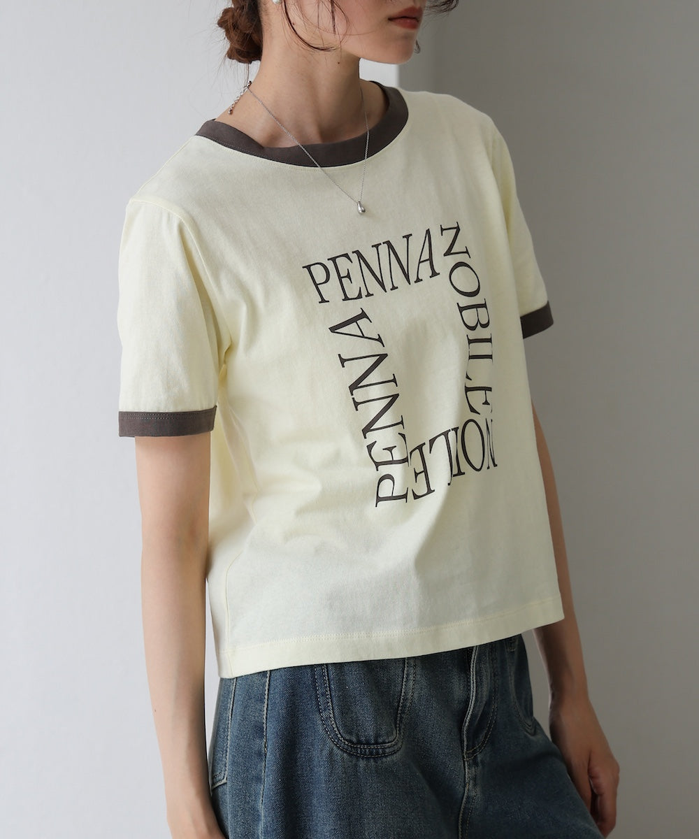 配色リンガーロゴＴシャツ