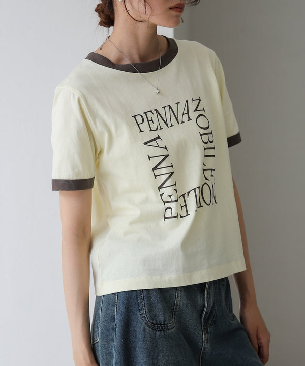 配色リンガーロゴＴシャツ