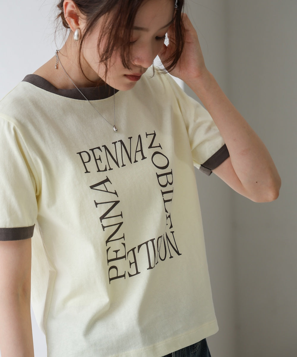 配色リンガーロゴＴシャツ