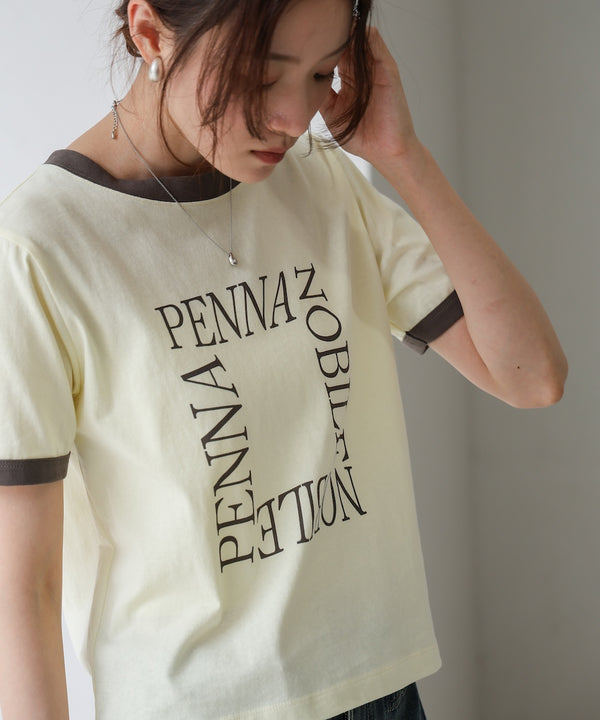 配色リンガーロゴＴシャツ