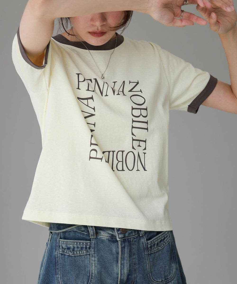 配色リンガーロゴＴシャツ