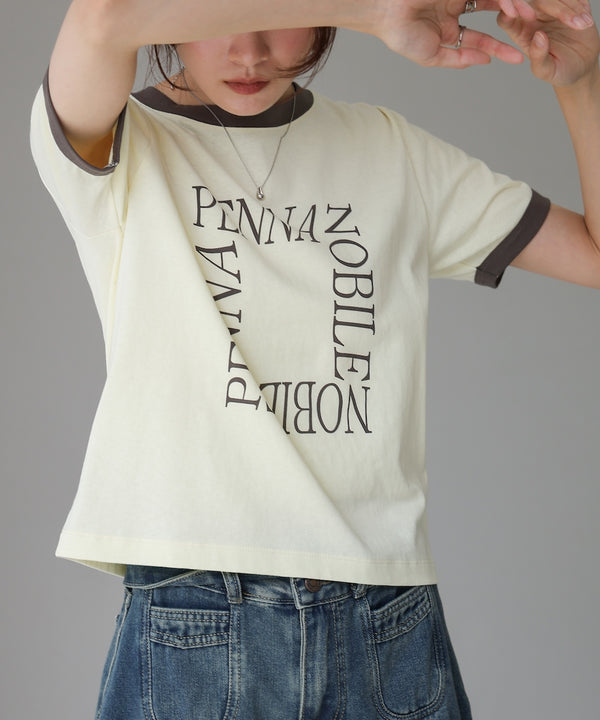 配色リンガーロゴＴシャツ