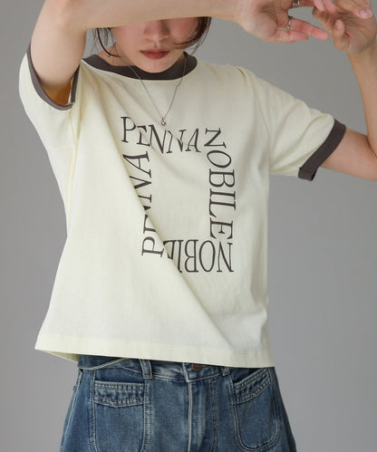 配色リンガーロゴＴシャツ