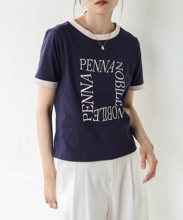 配色リンガーロゴＴシャツ