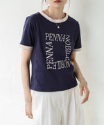 配色リンガーロゴＴシャツ