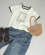 配色リンガーロゴＴシャツ