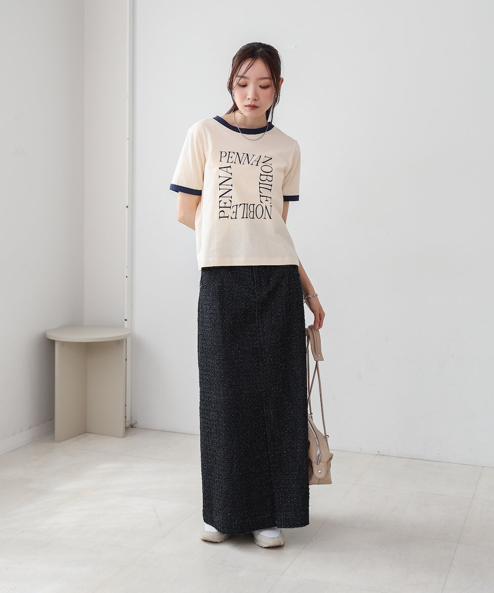 配色リンガーロゴＴシャツ