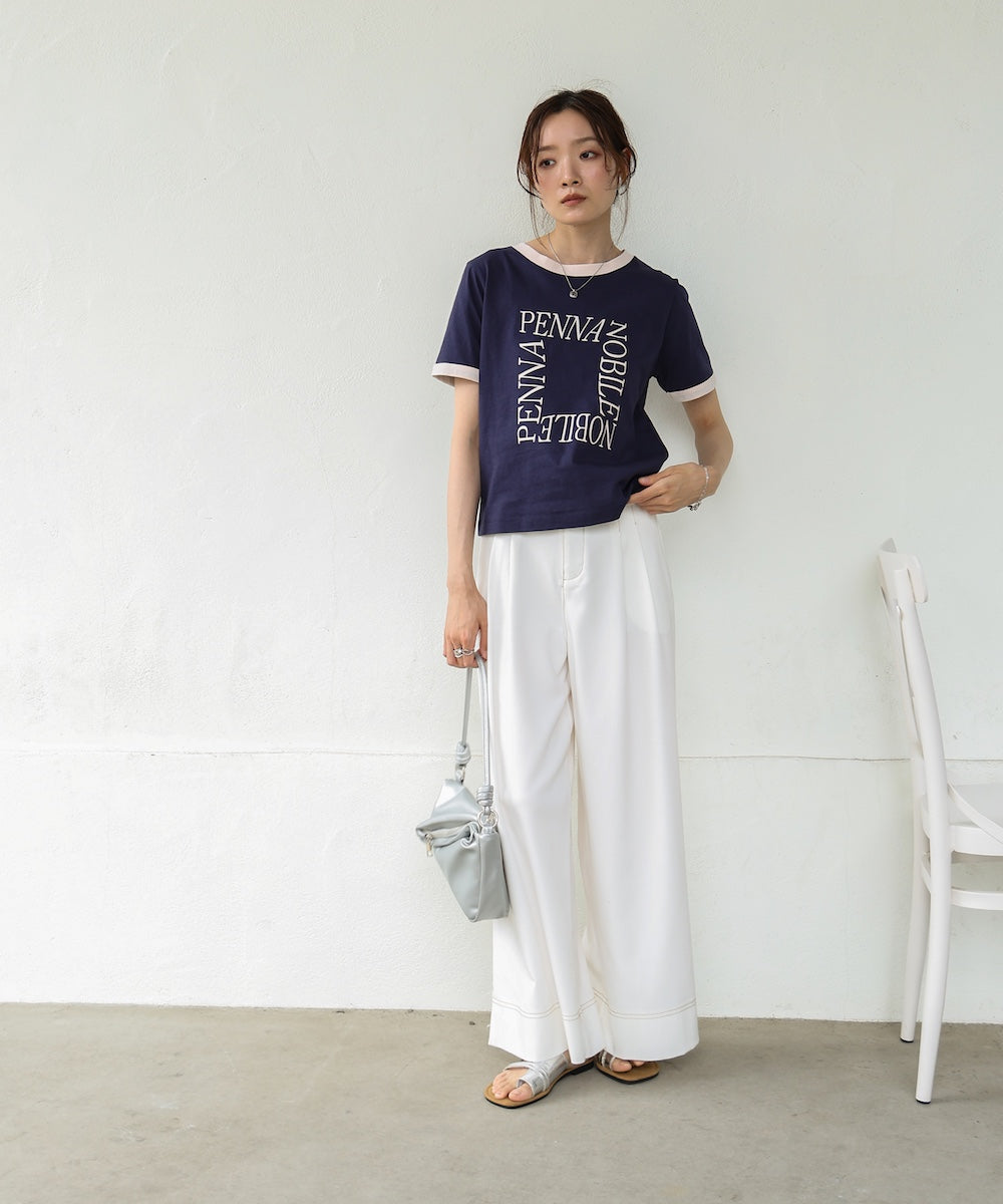 配色リンガーロゴＴシャツ