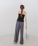 麻タッチニットキャミトップス