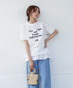 コットンフリルキャミトップス