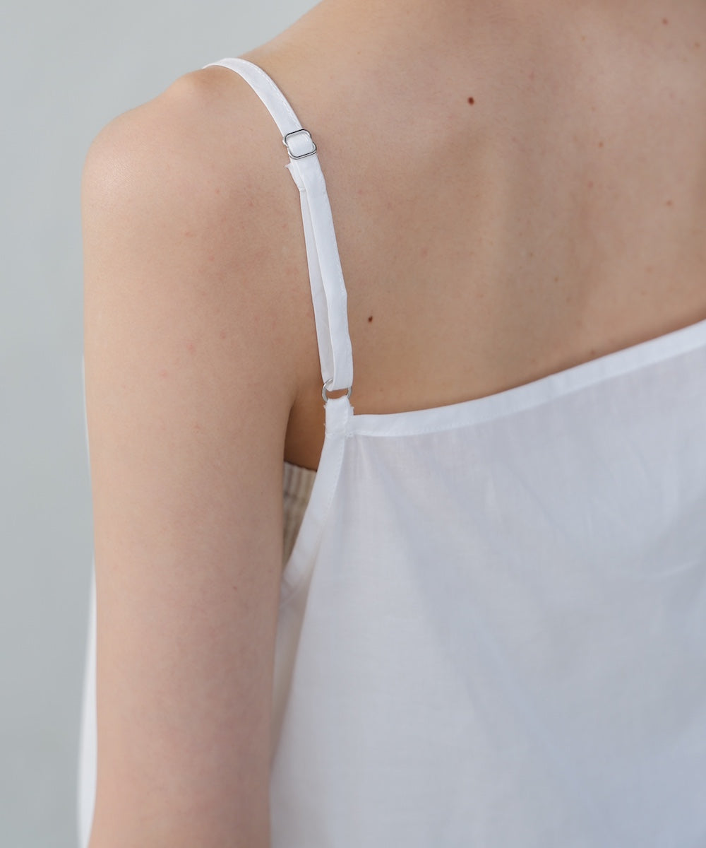 コットンフリルキャミトップス