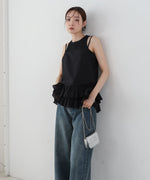 コットンフリルキャミトップス