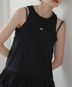 コットンフリルキャミトップス