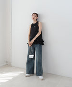 コットンフリルキャミトップス