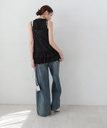 コットンフリルキャミトップス