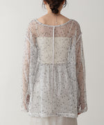 ミックスメッシュニットソートップス