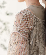 ミックスメッシュニットソートップス