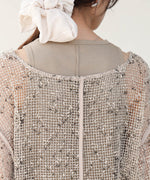 ミックスメッシュニットソートップス