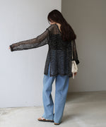 ミックスメッシュニットソートップス